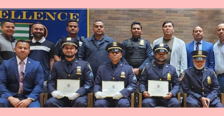 নিউইয়র্ক সিটি পুলিশে পদোন্নতি পেলেন ৫ বাংলাদেশি-আমেরিকান