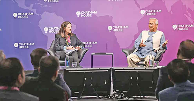 আওয়ামী লীগ নিষিদ্ধ হয়নি, কিছু সময়ের জন্য কার্যক্রম স্থগিত হয়েছে, লন্ডনে ড. ইউনূস