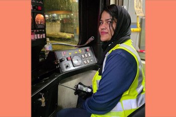 যুক্তরাষ্ট্রে প্রথম বাংলাদেশী বংশোদ্ভুত মহিলা ট্রেন অপারেটর