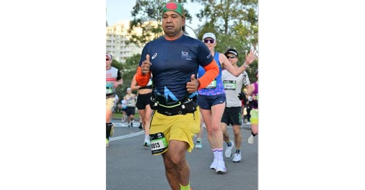 সিডনি ম্যারাথনে নিউইয়র্ক প্রবাসী নাসির শিকদার