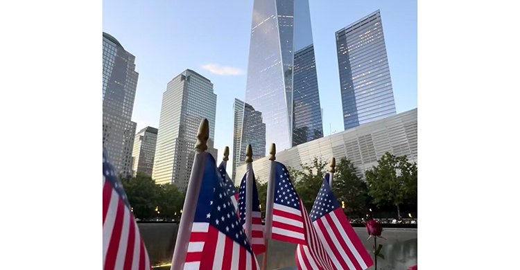 নিহতদের গভীর শ্রদ্ধার সাথে স্মরণ করার মধ্য দিয়ে ৯/১১’ র ২৪তম বার্ষিকী উদযাপন