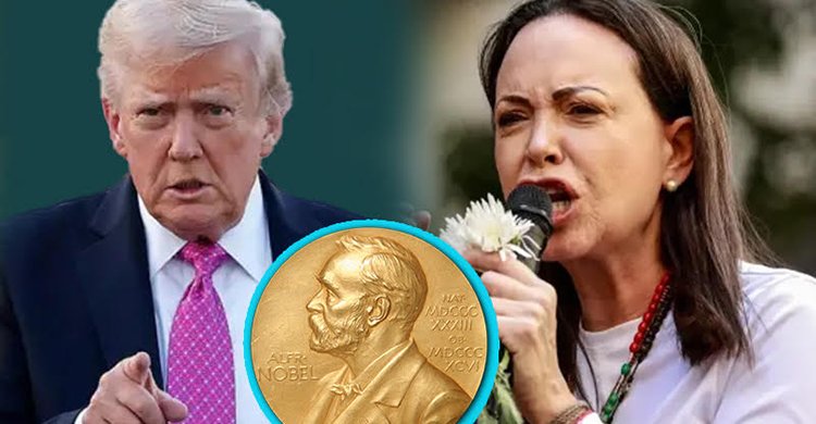 ট্রাম্পকে নোবেল শান্তি পুরস্কার উৎসর্গ করলেন মারিয়া কোরিনা মাচাদো