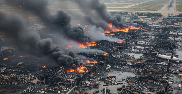 শাহজালাল আন্তর্জাতিক বিমানবন্দরের‘কার্গো ভিলেজে আগুন বাংলাদেশের পোশাক ‎শিল্পের জন্য বড় ক্ষতি’