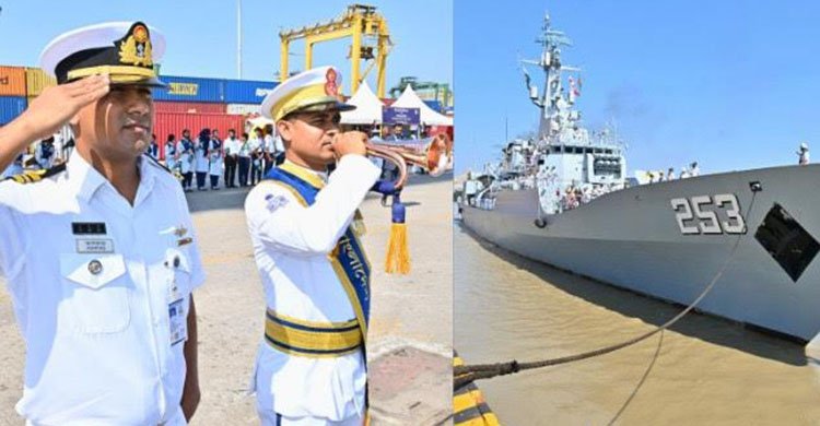 চার দিনের সফরে বাংলাদেশে পাকিস্তান নৌবাহিনীর জাহাজ ‘পিএনএস সাইফ’