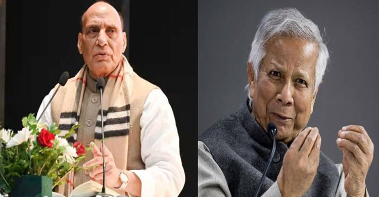 ড. ইউনূসকে ‘শব্দ চয়ন নিয়ে সতর্ক থাকার’ আহ্বান, বাংলাদেশের সঙ্গে সম্পর্কের টানাপোড়েন চায় না ভারত বললেন প্রতিরক্ষামন্ত্রী রাজনাথ সিং