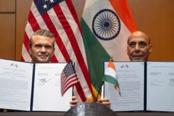 যুক্তরাষ্ট্র-ভারত ১০ বছর মেয়াদি প্রতিরক্ষা চুক্তি স্বাক্ষর করেছে জানালেন যুক্তরাষ্ট্রের প্রতিরক্ষা সচিব হেগসেথ