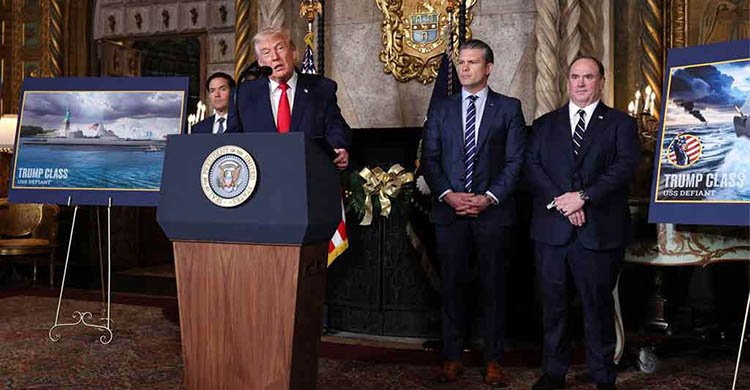 নিজ নামে ২ ‘সর্ববৃহৎ ব্যাটলশিপ’ নির্মাণ করছেন ট্রাম্প, সব মিলিয়ে ২৫টির পরিকল্পনা