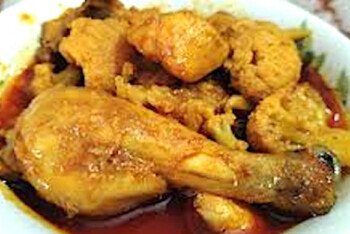 ফুলকপি দিয়ে মুরগির মাংস