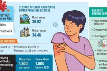 বাংলাদেশে চর্মরোগ বাড়ছে, কাজ করছে না অধিকাংশ ওষুধ, কারণ কী?