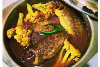 ফুলকপি দিয়ে কৈ মাছ