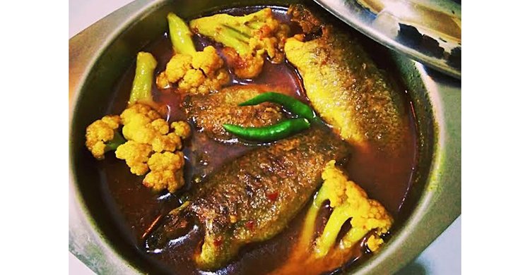 ফুলকপি দিয়ে কৈ মাছ