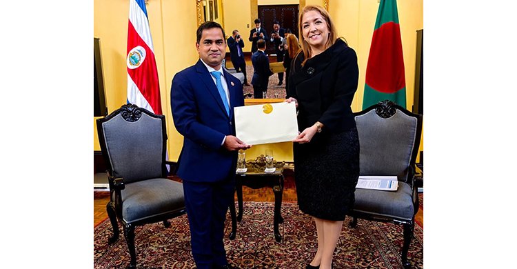 বাংলাদেশের রাষ্ট্রদূত মুশফিকুল ফজল আনসারীর কোষ্টারিকায় পরিচয়পত্র পেশ, দ্বিপাক্ষিক সম্পর্ক জোরদারে নতুন দিগন্ত উন্মোচন