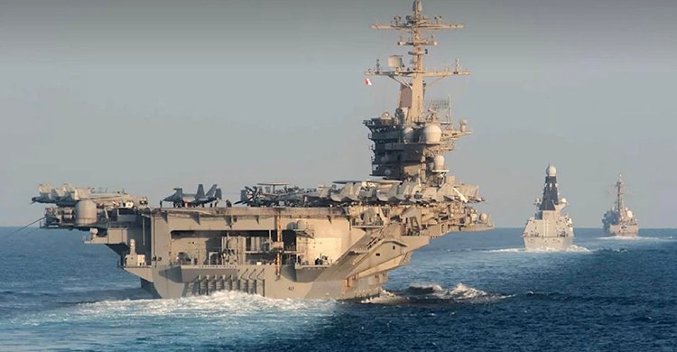 মধ্যপ্রাচ্যের পথে যুক্তরাষ্ট্রের বিশাল সামরিক বহর, এক নজরে রণসজ্জা