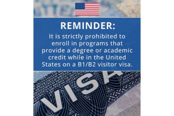 বি১/বি২ ভিজিটর ভিসায় যুক্তরাষ্ট্রে আগতদের কঠোর হুঁশিয়ারি