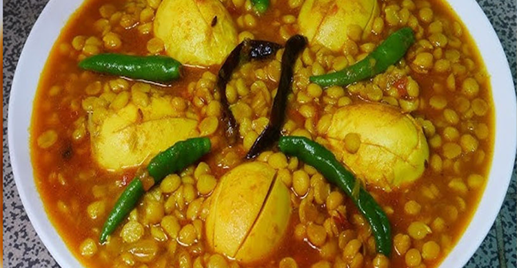 ডিম ছোলার ডাল