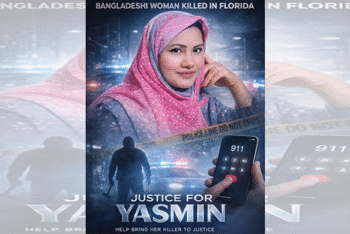 ফ্লোরিডায় বাংলাদেশি নারী ইয়াসমিন আততায়ীর হাতে নিহত