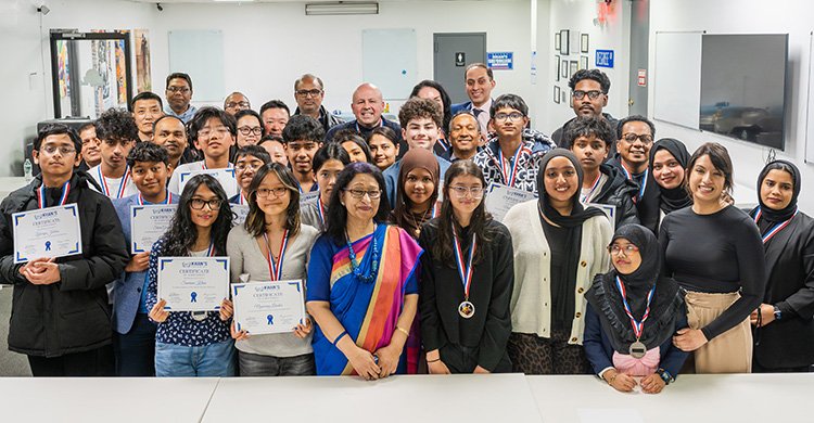 নিউ ইয়র্কে খান’স টিউটোরিয়াল’র কৃতি শিক্ষার্থীদের সংবর্ধনা