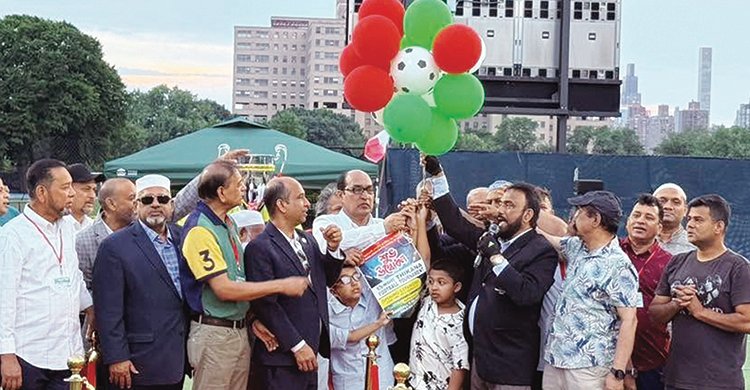 বিশ্বকাপের উন্মাদনায় নিউইয়র্কে শুরু ‘ঠিকানা ফুটবল টুর্নামেন্ট’