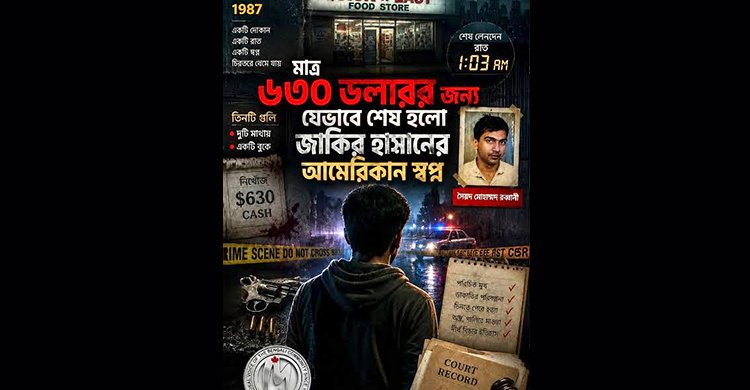 মাত্র ৬৩০ ডলারের জন্য যেভাবে শেষ হলো জাকির হাসানের আমেরিকান স্বপ্ন