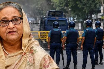 শেখ হাসিনার বাংলাদেশে ফেরার ঘোষণায় সহিংসতার আশঙ্কা, সতর্ক পুলিশ