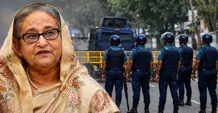 শেখ হাসিনার বাংলাদেশে ফেরার ঘোষণায় সহিংসতার আশঙ্কা, সতর্ক পুলিশ