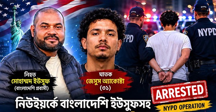 নিউইয়র্কে বাংলাদেশি ইউসুফসহ দুজনকে হত্যার সন্দেহভাজন গ্রেপ্তার, আনুষ্ঠানিক অভিযোগ দায়ের