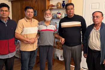 ভর্জিনিয়ায় অসুস্থ মুক্তিযোদ্ধা সাংবাদিক হারুন চৌধুরীকে দেখতে গেলেন বাংলাদেশি কমিউনিটি নেতৃবৃন্দ